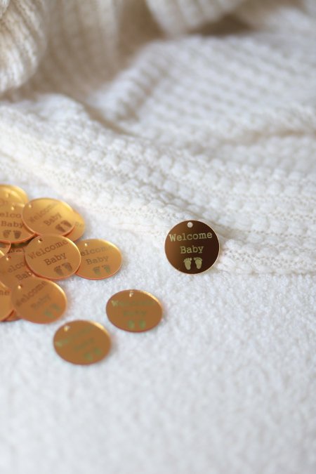 دوائر اكريلك welcome baby